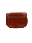Soleil Chic - Petit Sac Besace Cuir Vintage Cognac