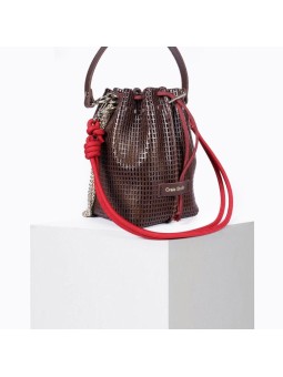 Petit Sac seau Bibi Choco Craie Studio