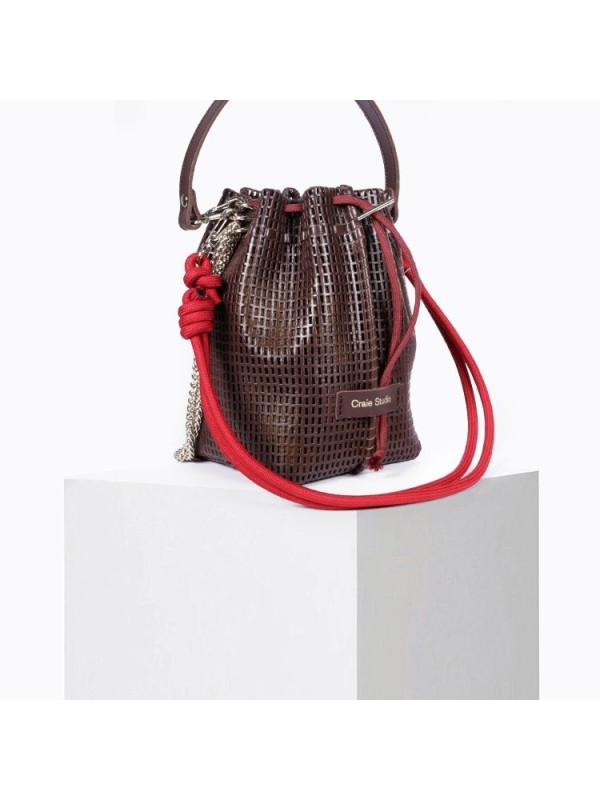 Petit Sac seau Bibi Choco Craie Studio