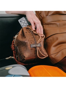 Petit Sac seau Bibi Mambo Craie Studio