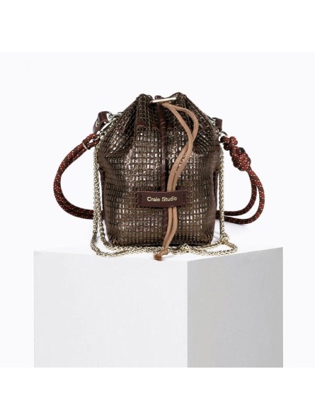 Petit Sac seau Bibi Mambo Craie Studio