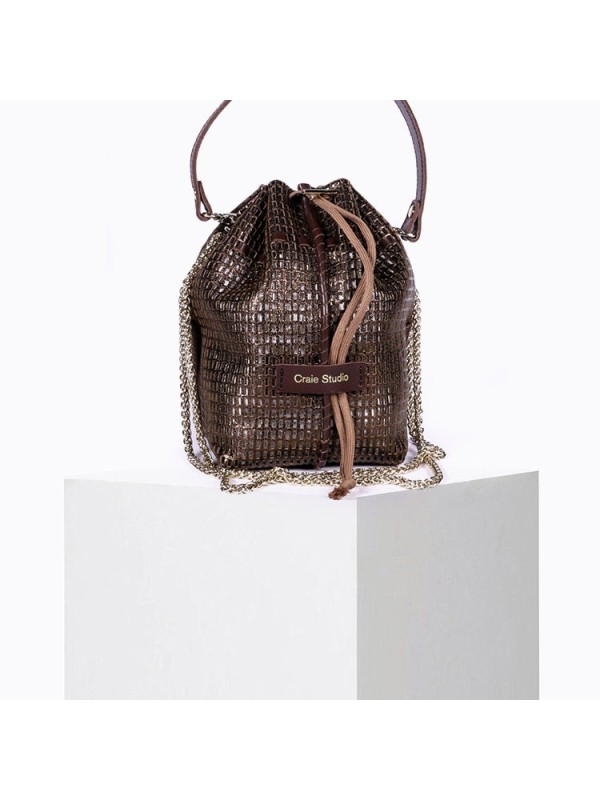 Petit Sac seau Bibi Mambo Craie Studio