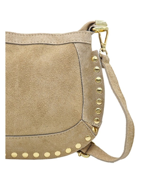 Soleil Chic Pochette Bandouliere Cloute Nubuck Beige