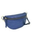 Soleil Chic Sac Banane cuir Demi Lune Bleu Irise