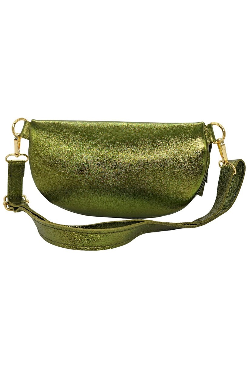 Soleil Chic Sac Banane cuir Demi Lune Kaki Irise