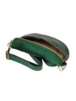 Soleil Chic Sac Banane cuir Demi Lune Vert Irise