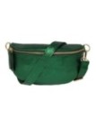 Soleil Chic Sac Banane cuir Demi Lune Vert Irise
