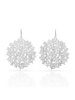 Ras - Boucles d'oreilles Hidrangea Argenté