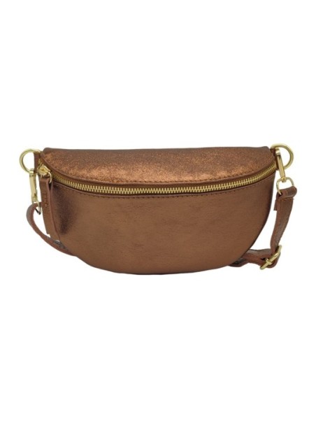 Soleil Chic Sac Banane cuir Demi Lune Camel Irise