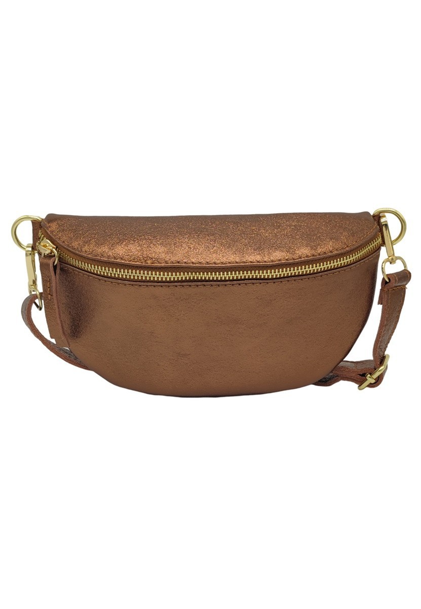Soleil Chic Sac Banane cuir Demi Lune Camel Irise