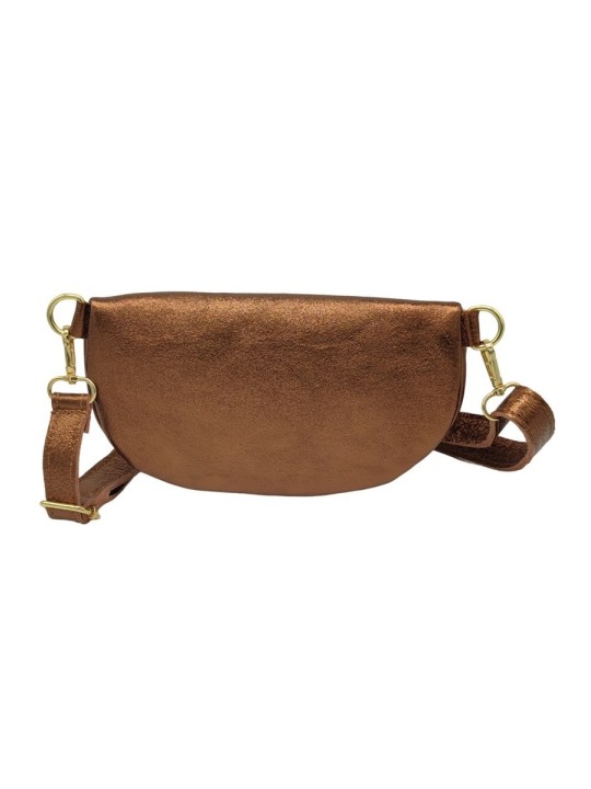 Soleil Chic Sac Banane cuir Demi Lune Camel Irise
