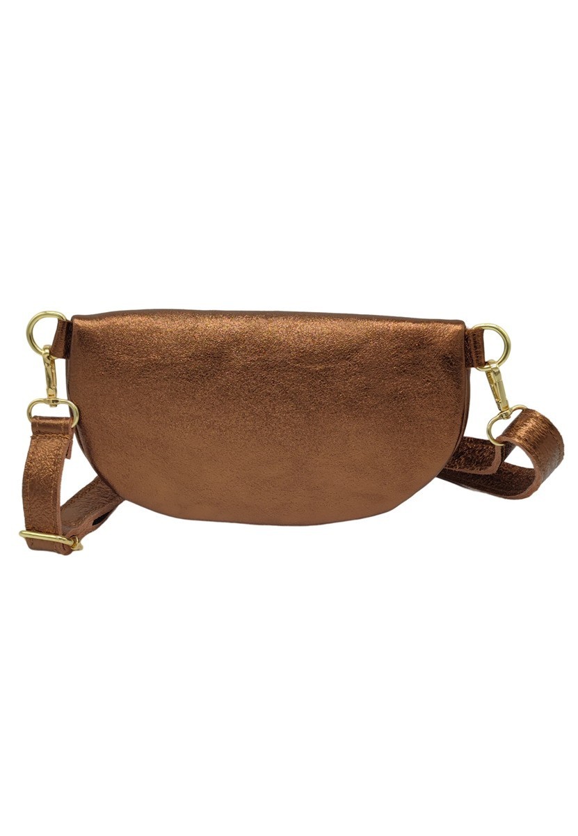 Soleil Chic Sac Banane cuir Demi Lune Camel Irise