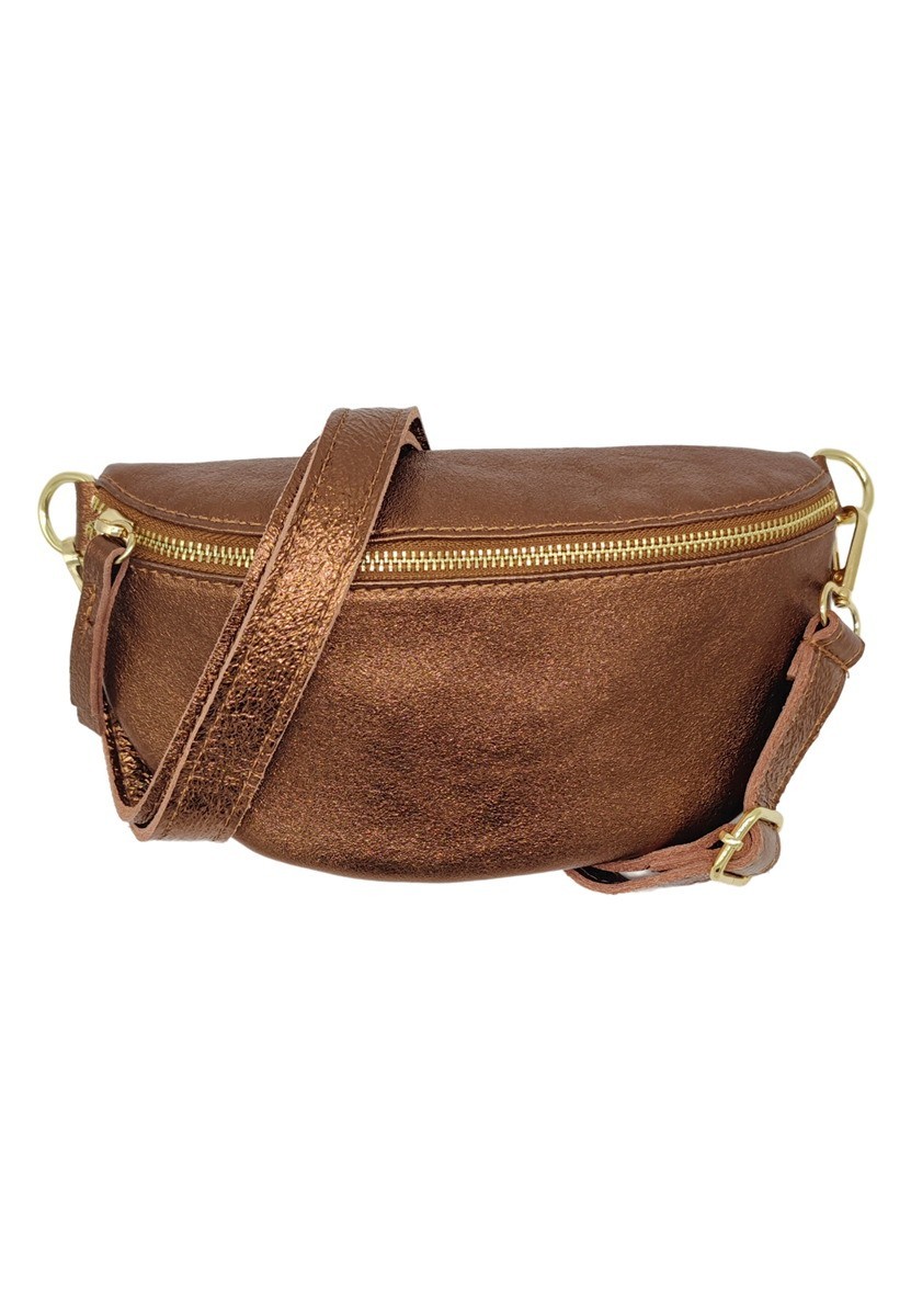 Soleil Chic Sac Banane cuir Demi Lune Camel Irise
