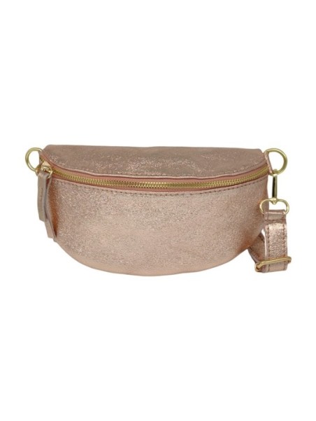 Soleil Chic Sac Banane cuir Demi Lune Nude Irise