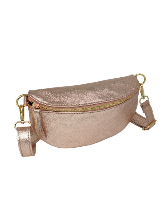Soleil Chic Sac Banane cuir Demi Lune Nude Irise