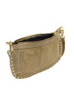 Soleil Chic Pochette Bandouliere Cloute Nubuck Beige