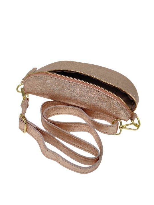 Soleil Chic Sac Banane cuir Demi Lune Nude Irise
