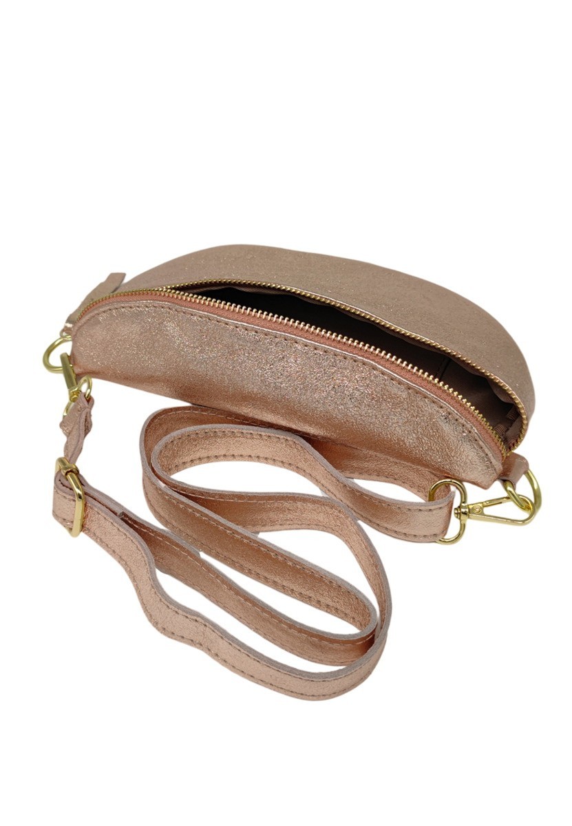 Soleil Chic Sac Banane cuir Demi Lune Nude Irise