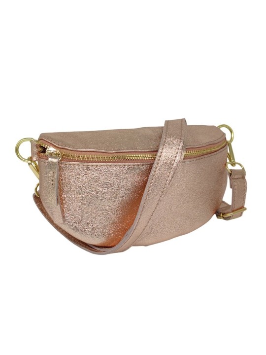 Soleil Chic Sac Banane cuir Demi Lune Nude Irise