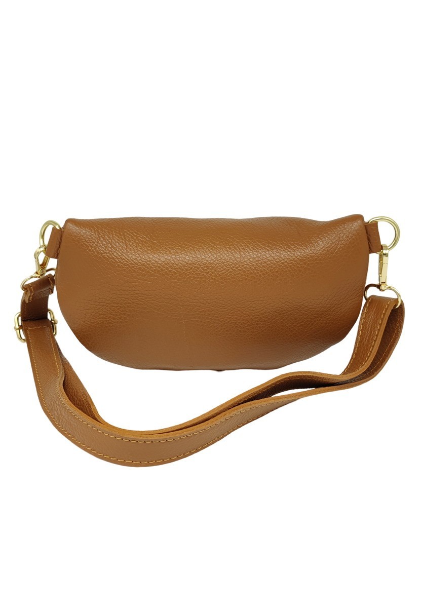 Soleil Chic Sac Banane cuir Demi Lune Camel