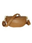 Soleil Chic Sac Banane cuir Demi Lune Camel