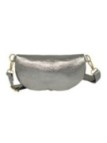 Soleil Chic Sac Banane cuir Demi Lune Argent
