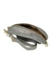 Soleil Chic Sac Banane cuir Demi Lune Argent