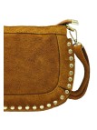 Soleil Chic Pochette Bandouliere Cloute Nubuck Camel