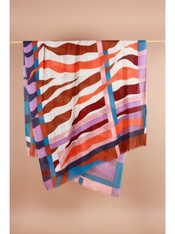 Foulard Zebra Roux Mapoésie