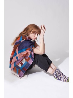 Foulard Zebra Roux Mapoésie