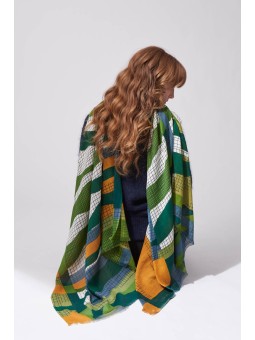 Foulard Zebra Vert Mapoésie