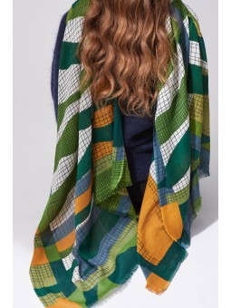 Foulard Zebra Vert Mapoésie