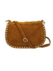 Soleil Chic Pochette Bandouliere Cloute Nubuck Camel