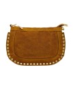 Soleil Chic Pochette Bandouliere Cloute Nubuck Camel