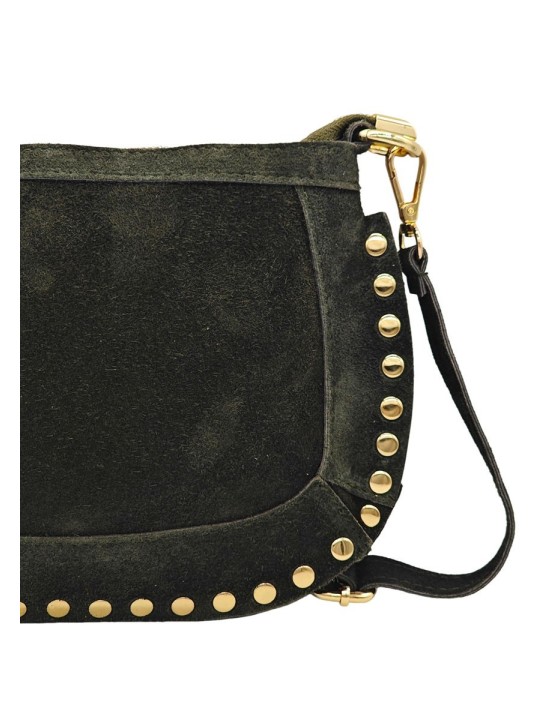 Soleil Chic Pochette Bandouliere Cloute Nubuck Kaki