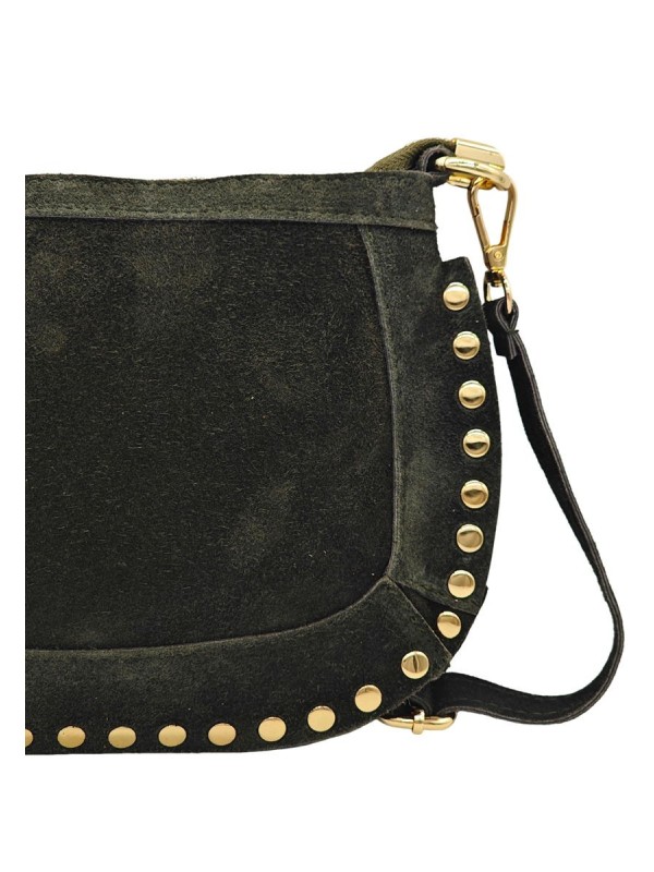 Soleil Chic Pochette Bandouliere Cloute Nubuck Kaki