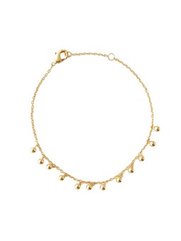 Bracelet 12 petites boules Plaqué Or TheWan