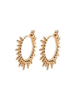 Créoles rayons de soleil plaqué or TheWan