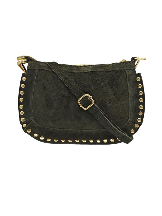 Soleil Chic Pochette Bandouliere Cloute Nubuck Kaki