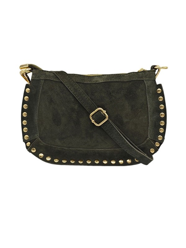 Soleil Chic Pochette Bandouliere Cloute Nubuck Kaki