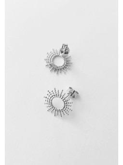Boucles d'oreilles Puces Soleil argent 925/1000 TheWan
