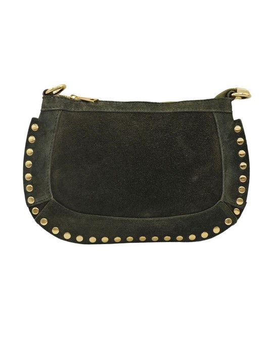 Soleil Chic Pochette Bandouliere Cloute Nubuck Kaki