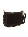 Soleil Chic Pochette Bandouliere Cloute Nubuck Choco