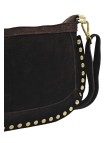Soleil Chic Pochette Bandouliere Cloute Nubuck Choco